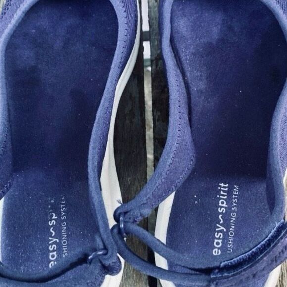 Easy Spirit Gracee2 Navy Mesh Adjustable Slingback Comfort Sneakers Size 8.5W - Picture 6 of 8